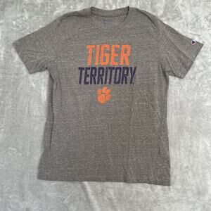 Clemson University T-Shirt Mens XL Champion Tiger Territory Gray Tee Shirt